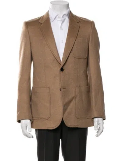 Pre-owned Celine Vicuña Cashmere Blazer In Brown