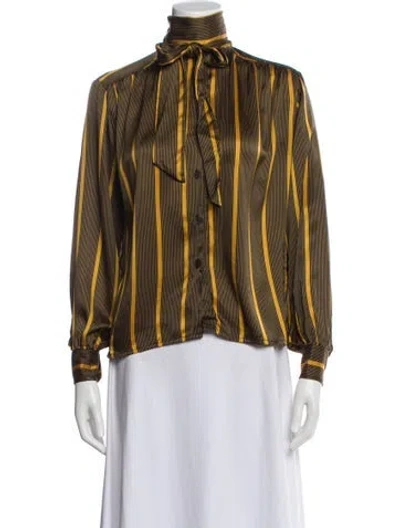 Pre-owned Celine Vintage 1970's Blouse In Multi