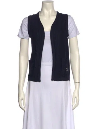 Pre-owned Celine Vintage 1970's Sweater In Blue