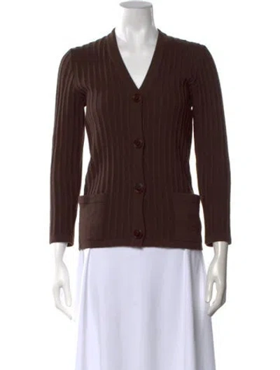 Pre-owned Celine Vintage 1970's Sweater In Brown