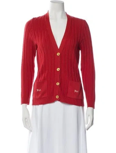 Pre-owned Celine Vintage 1970's Sweater In Red