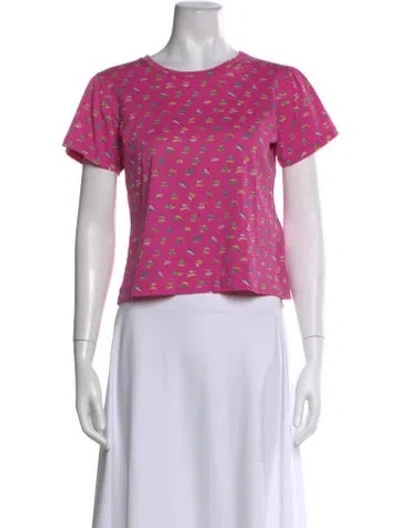 Pre-owned Celine Vintage 1970's T-shirt In Pink