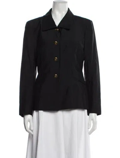 Pre-owned Celine Vintage 1980's Blazer In Black