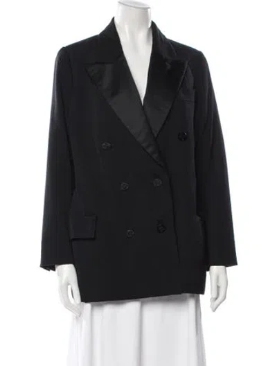Pre-owned Celine Vintage 1980's Blazer In Black