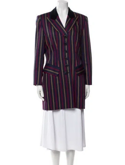 Pre-owned Celine Vintage 1980's Blazer In Blue