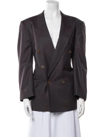 Pre-owned Celine Vintage 1980's Blazer In Gray