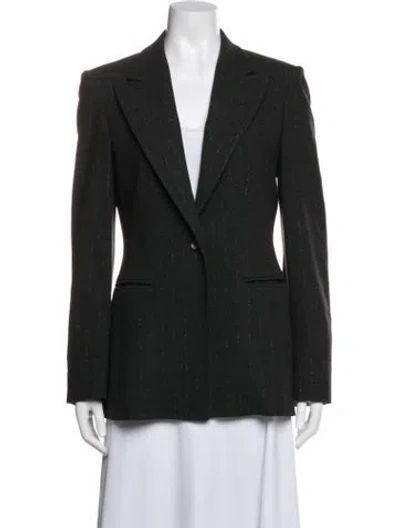 Pre-owned Celine Vintage 1980's Blazer In Gray