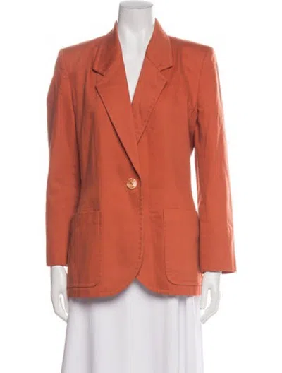Pre-owned Celine Vintage 1980's Blazer In Orange