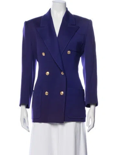 Pre-owned Celine Vintage 1980's Blazer In Purple