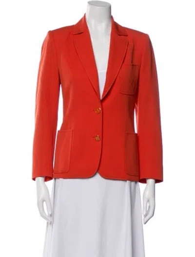 Pre-owned Celine Vintage 1980's Blazer In Red