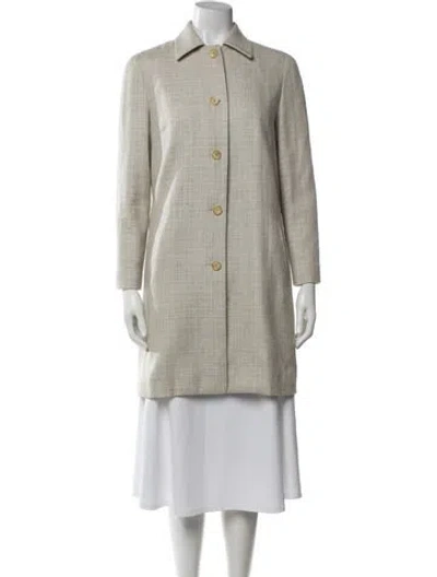 Pre-owned Celine Vintage 1980's Coat In Grey