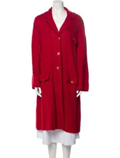 Pre-owned Celine Vintage 1980's Coat In Red