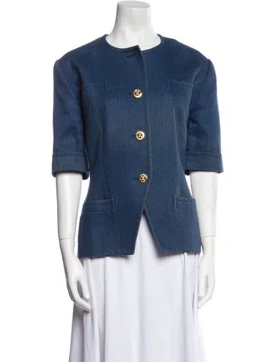 Pre-owned Celine Vintage 1980's Denim Jacket In Blue