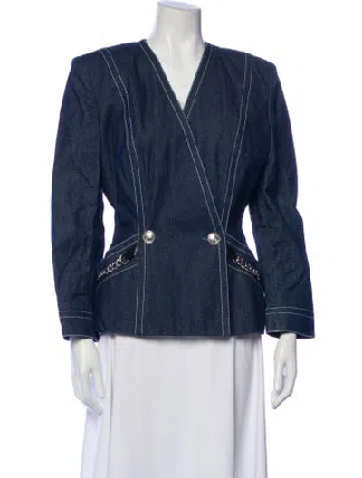 Pre-owned Celine Vintage 1980's Denim Jacket In Blue