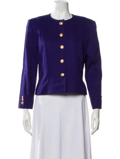 Pre-owned Celine Vintage 1980's Evening Jacket In Blue