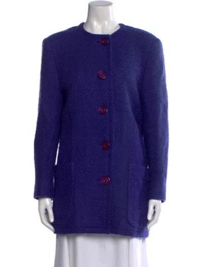 Pre-owned Celine Vintage 1980's Jacket In Purple
