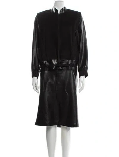 Pre-owned Celine Vintage 1980's Skirt Suit In Black