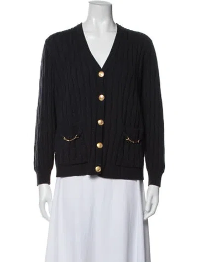 Pre-owned Celine Vintage 1980's Sweater In Blue