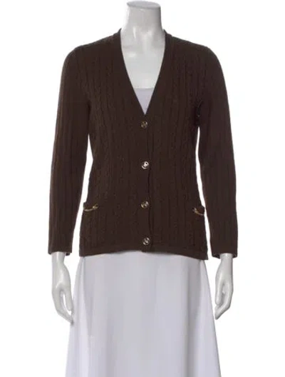 Pre-owned Celine Vintage 1980's Sweater In Brown