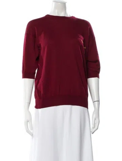 Pre-owned Celine Vintage 1980's Sweater In Burgundy
