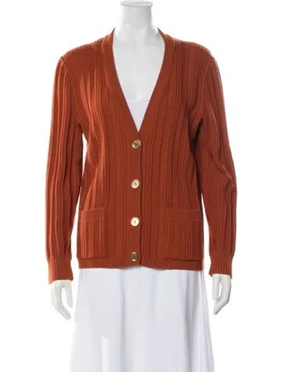 Pre-owned Celine Vintage 1980's Sweater In Orange