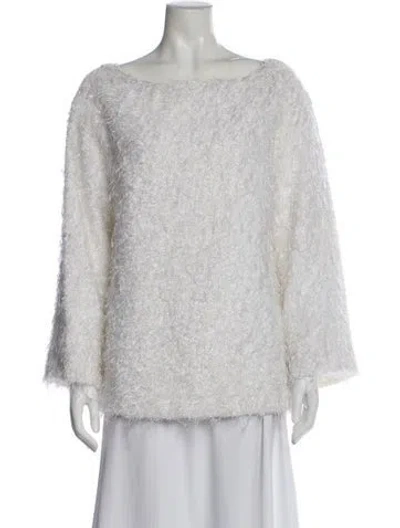 Pre-owned Celine Vintage 1980's Sweater In White