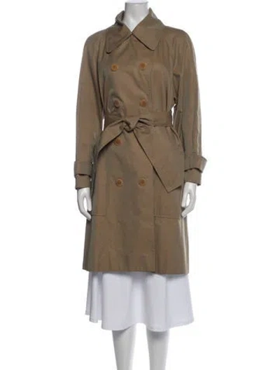 Pre-owned Celine Vintage 1980's Trench Coat In Neutral