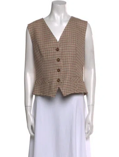 Pre-owned Celine Vintage 1980's Vest In Neutral