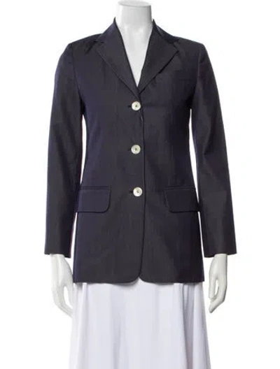 Pre-owned Celine Vintage 1990's Blazer In Blue