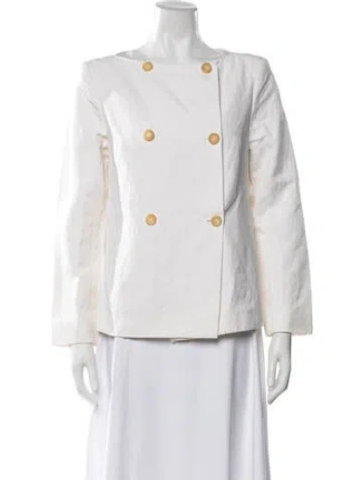 Pre-owned Celine Vintage 1990's Blazer In White