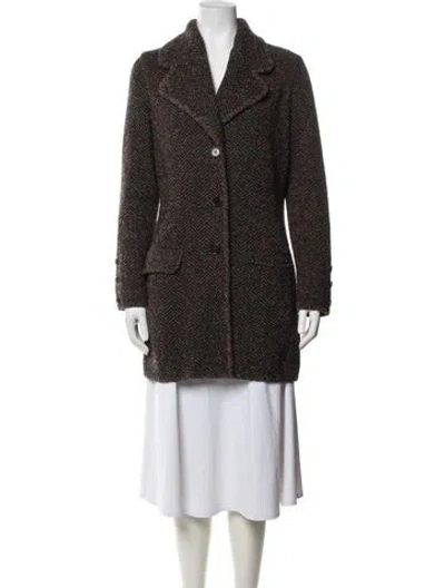 Pre-owned Celine Vintage 1990's Coat In Brown