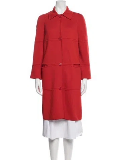 Pre-owned Celine Vintage 1990's Coat In Red