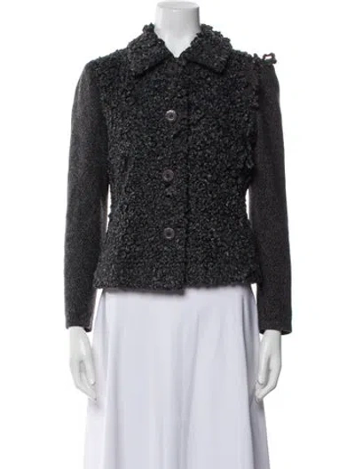 Pre-owned Celine Vintage 1990's Evening Jacket In Gray