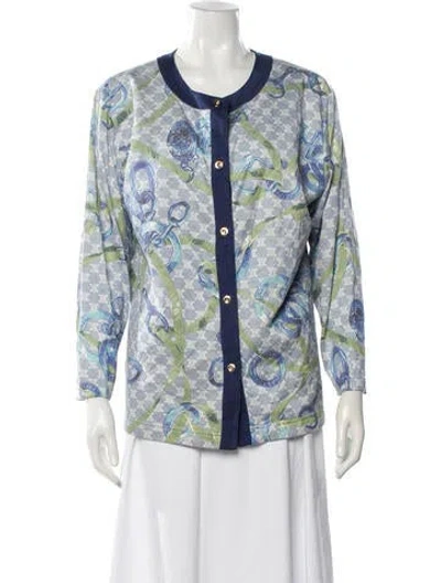 Pre-owned Celine Vintage 1990's Jacket In Blue