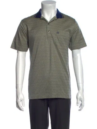 Pre-owned Celine Vintage 1990's Polo Shirt In Green