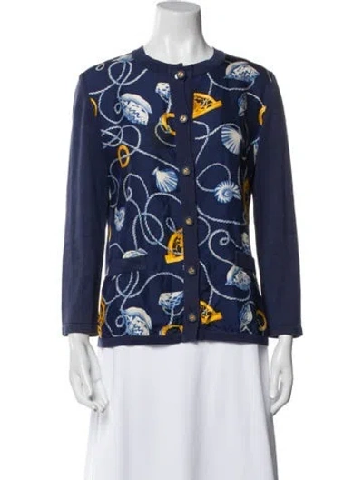 Pre-owned Celine Vintage 1990's Sweater In Blue