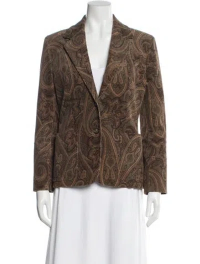 Pre-owned Celine Vintage 2000 Blazer In Brown