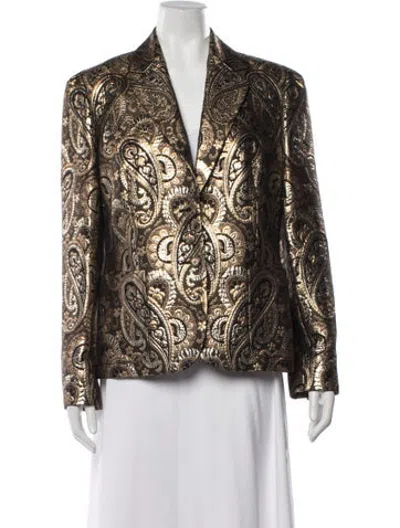 Pre-owned Celine Vintage 2000 Blazer W/ Tags In Gold