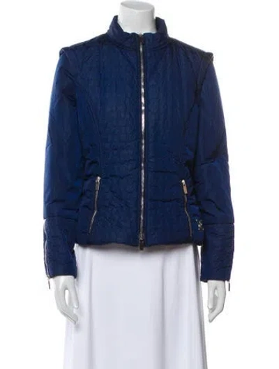 Pre-owned Celine Vintage 2000's Puffer Jacket In Blue