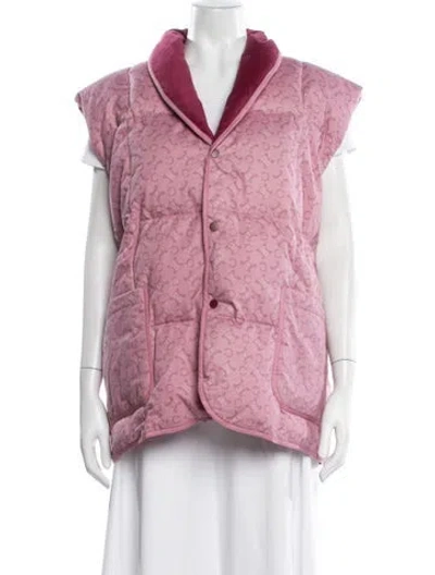Pre-owned Celine Vintage 2000's Vest In Pink