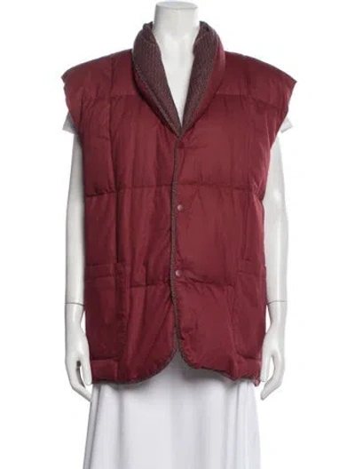 Pre-owned Celine Vintage 2000's Vest In Red