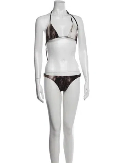 Pre-owned Celine Vintage 2001 Bikini In Grey