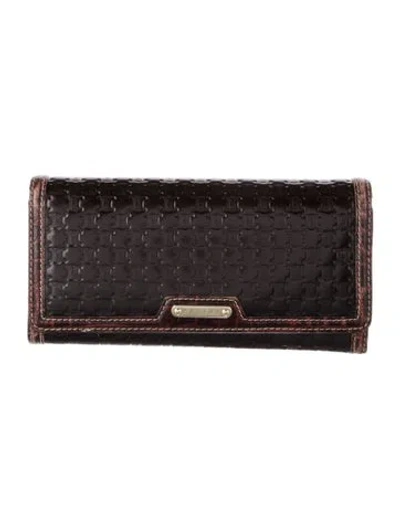 Pre-owned Celine Vintage 2007 Continental Wallet In Brown