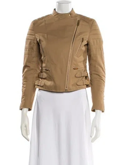 Pre-owned Celine Vintage 2010's Biker Jacket In Neutral