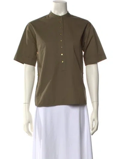 Pre-owned Celine Vintage 2010 Polo In Green