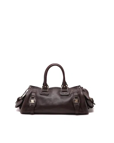 Celine Céline Vintage Bowling Bag In Pink