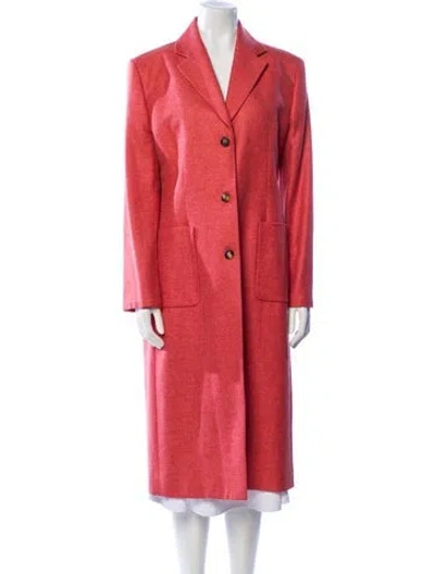 Pre-owned Celine Vintage Cashmere Coat In Pink
