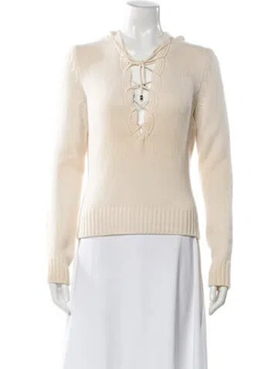 Pre-owned Celine Vintage Cashmere Sweater In Neutral
