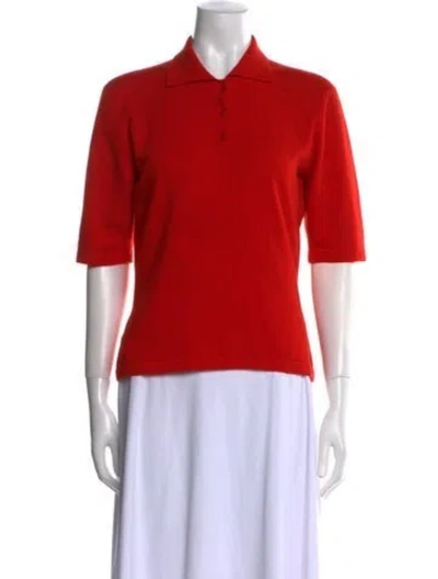 Pre-owned Celine Vintage Cashmere Sweater In Red