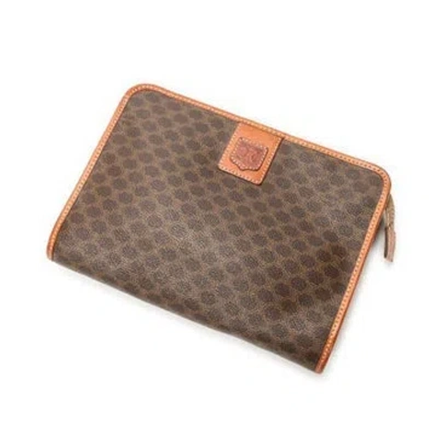 Pre-owned Celine Vintage Clutch In Brown